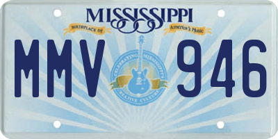 MS license plate MMV946