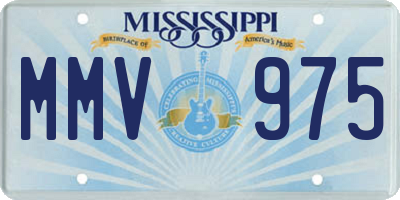 MS license plate MMV975