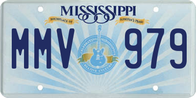 MS license plate MMV979