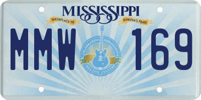 MS license plate MMW169