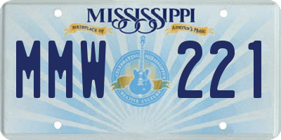 MS license plate MMW221