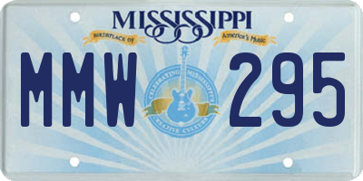 MS license plate MMW295