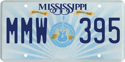 MS license plate MMW395