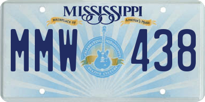 MS license plate MMW438