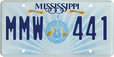 MS license plate MMW441