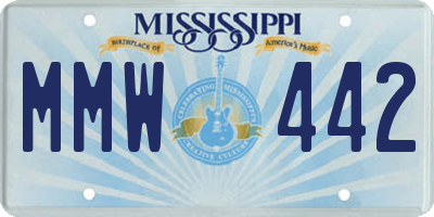 MS license plate MMW442