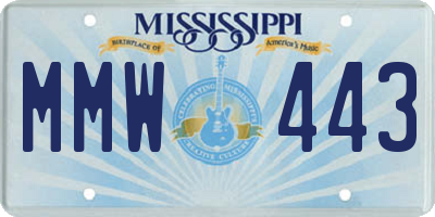 MS license plate MMW443
