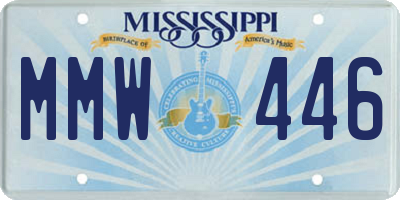 MS license plate MMW446