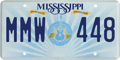 MS license plate MMW448