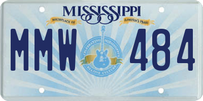 MS license plate MMW484