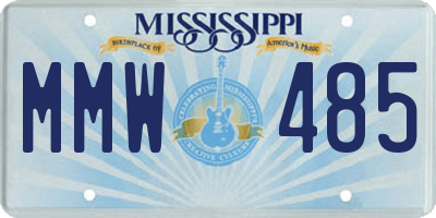 MS license plate MMW485