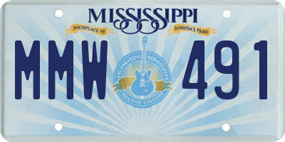 MS license plate MMW491