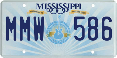 MS license plate MMW586