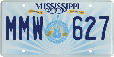 MS license plate MMW627