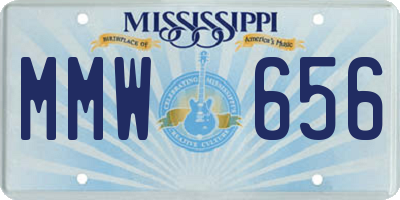 MS license plate MMW656