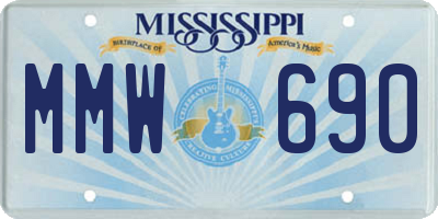 MS license plate MMW690