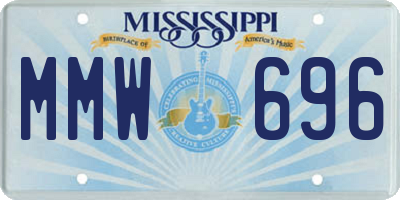 MS license plate MMW696