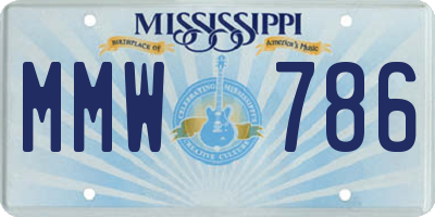 MS license plate MMW786