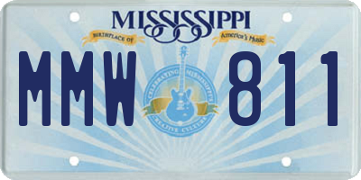 MS license plate MMW811