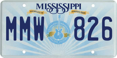 MS license plate MMW826