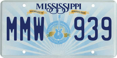 MS license plate MMW939