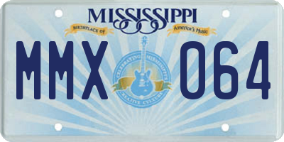 MS license plate MMX064