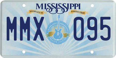 MS license plate MMX095