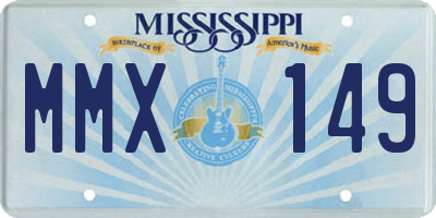 MS license plate MMX149