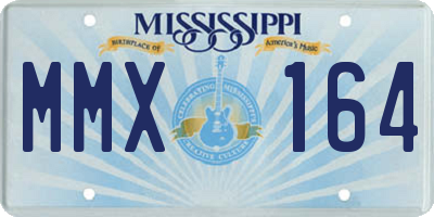 MS license plate MMX164
