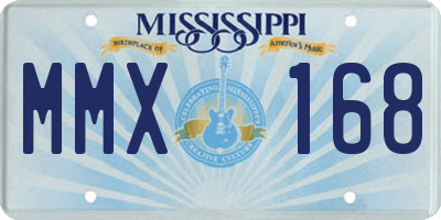 MS license plate MMX168
