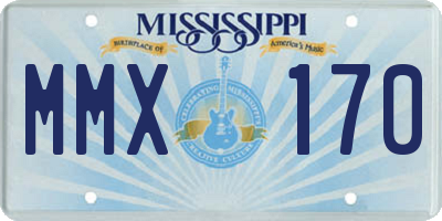 MS license plate MMX170