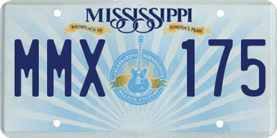 MS license plate MMX175