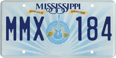 MS license plate MMX184