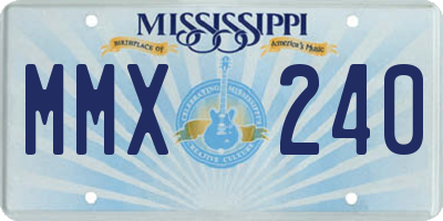 MS license plate MMX240