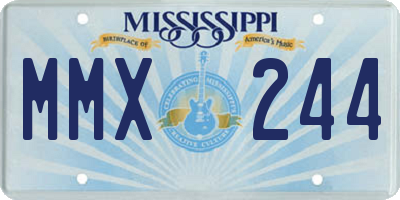 MS license plate MMX244