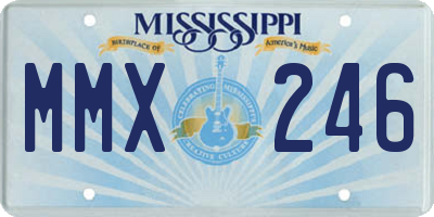 MS license plate MMX246
