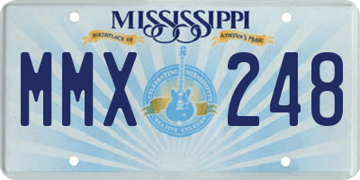 MS license plate MMX248