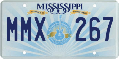 MS license plate MMX267