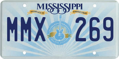 MS license plate MMX269