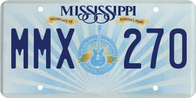 MS license plate MMX270