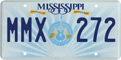 MS license plate MMX272
