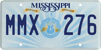 MS license plate MMX276