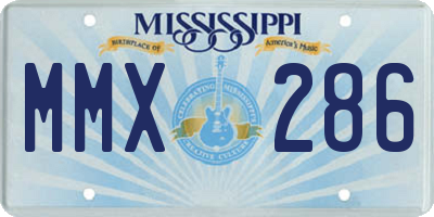 MS license plate MMX286