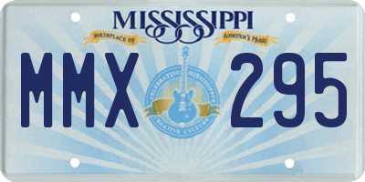 MS license plate MMX295