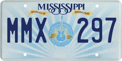 MS license plate MMX297
