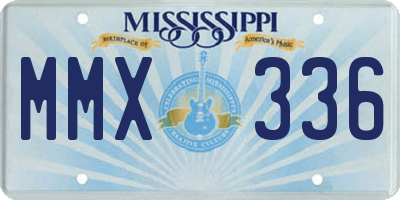MS license plate MMX336