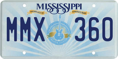 MS license plate MMX360