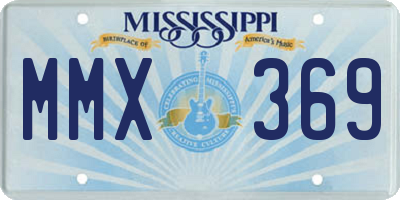MS license plate MMX369