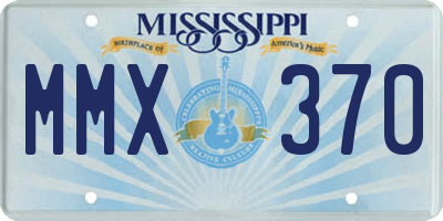 MS license plate MMX370