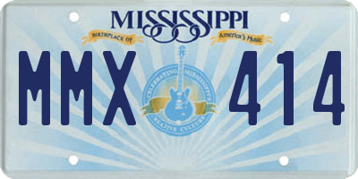 MS license plate MMX414